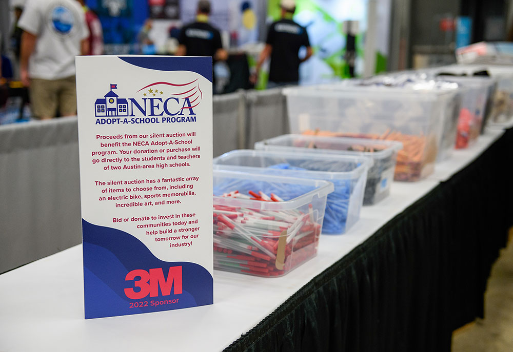 Adopt-a-School Program at NECA Austin 2022