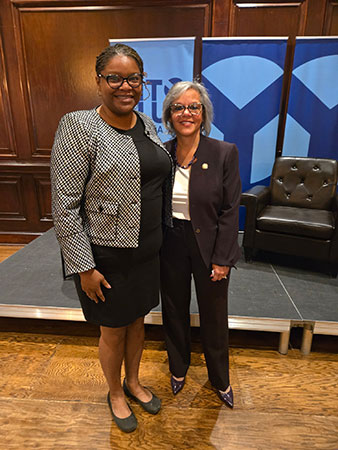 Chicago and Cook County Chapter member Kendra Dinkins (Taylor Electric Company) utilized her knowledge from the 2025 Legislative Conference in a district meeting she had with Rep. Robin Kelly (D-IL) on May 12, 2025