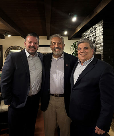 Rep. Juan Vargas, Andy Berg, and Ryan Maxon