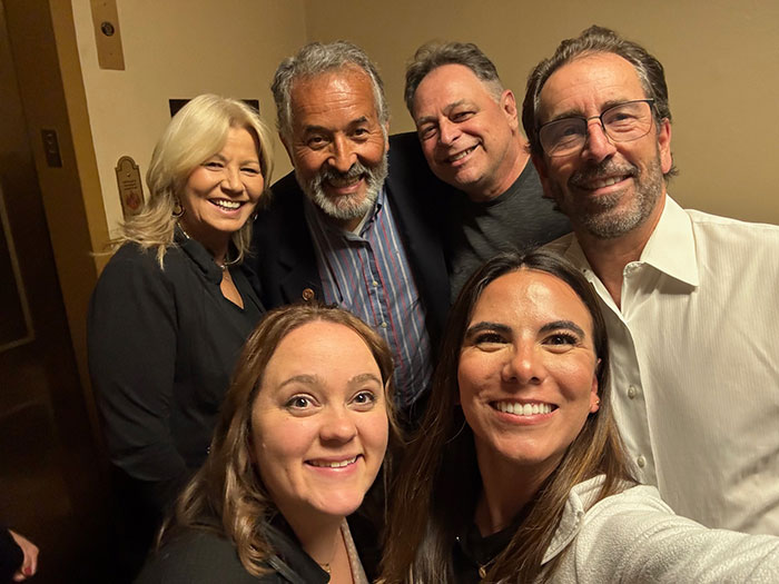 Southern Sierras Chapter NECA Members snap a selfie with Rep. Juan Vargas (D-CA) during their midnight tour of the Capitol Building during the 2025 Legislative Conference