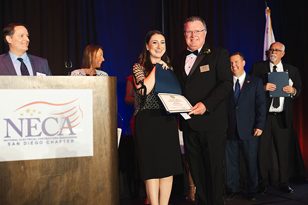 Sarah Jacobs and Craig Early at the San Diego Chapter's Gala