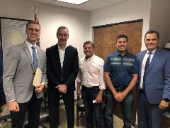 190829 Penn Del Jersey with Rep. Brian Fitzpatrick