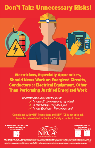 NECA Unveils Unnecessary Risks Jobsite Poster for Member Use in Advance ...