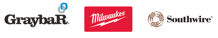 Graybar, Milwaukee & Southwire logos