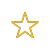Star icon in yellow with white background