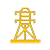 Powerline icon in yellow with white background