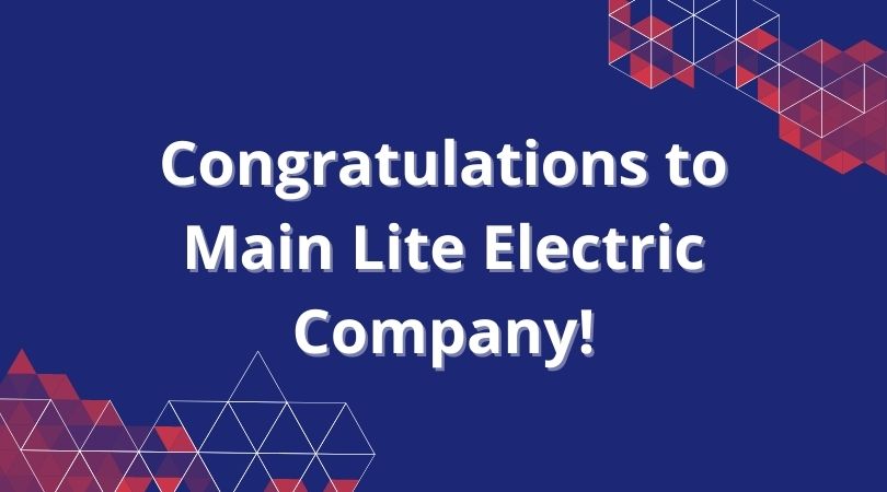 Main Lite Electric Company Awarded 2022 NECA Safety Ambassadors Medal