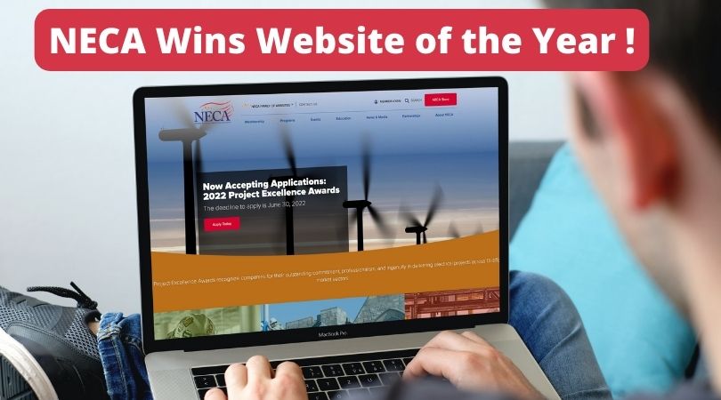 NECA Won Website of the Year
