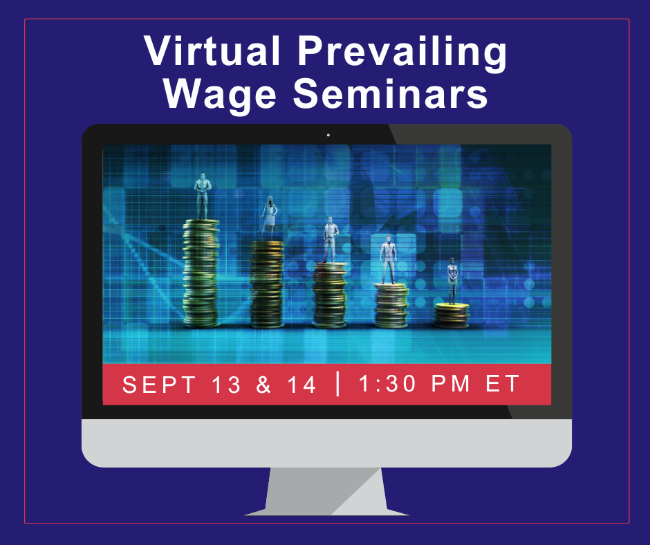 Webinars - Virtual Prevailing Wage Seminars