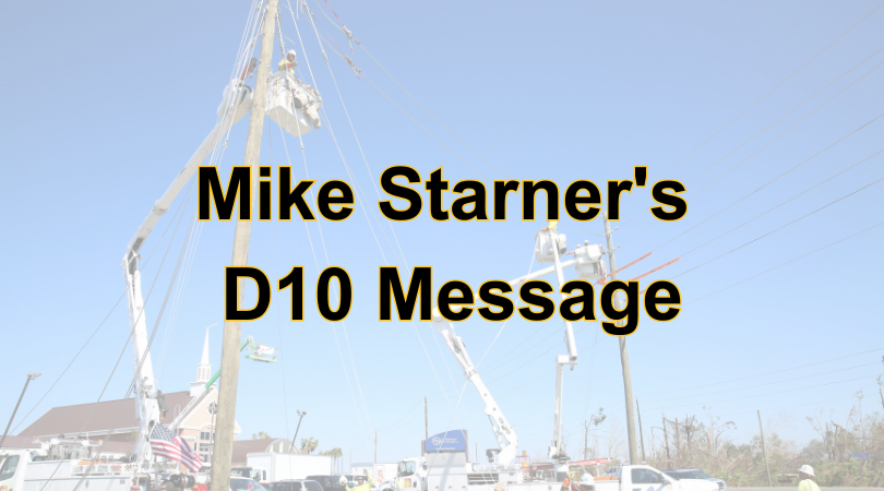 Mike Starner's D10 Message - August 2023