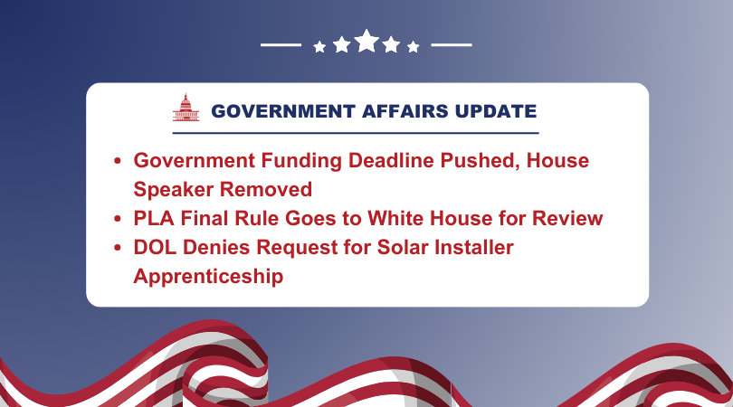 Government Affairs Update 10/9