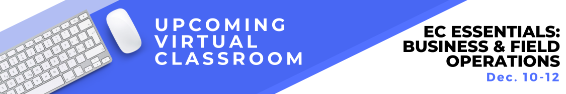 NECA upcoming virtual classroom promo | EC essentials business & field operations | dec. 10-12