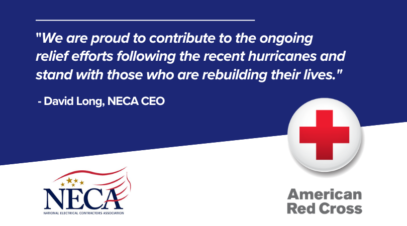 NECA and American Red Cross Graphic