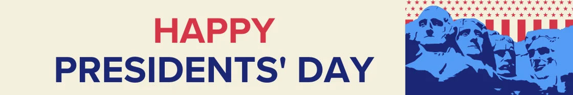 Happy President's Day Banner