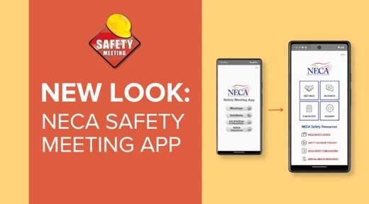 NEW Look: NECA Safety Meeting App Graphic | NECA This Week