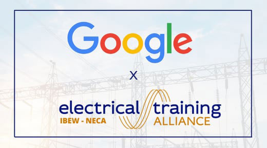 Google x electrical training ALLIANCE graphic | NECA | Google invests in etA