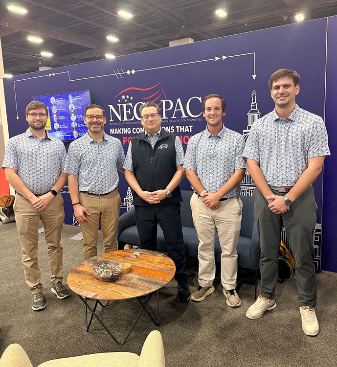 Government Affairs Team Photo at NECA 2026 Las Vegas