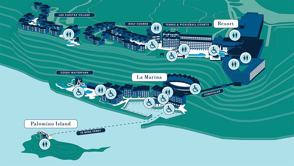 El Conquistador Resort Map